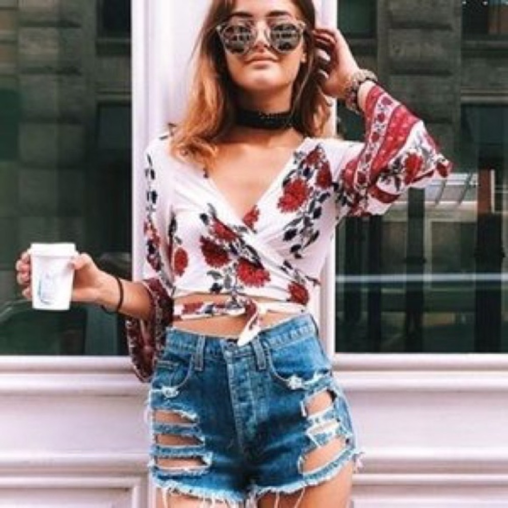 LF Into Wrap Blouse 🌹